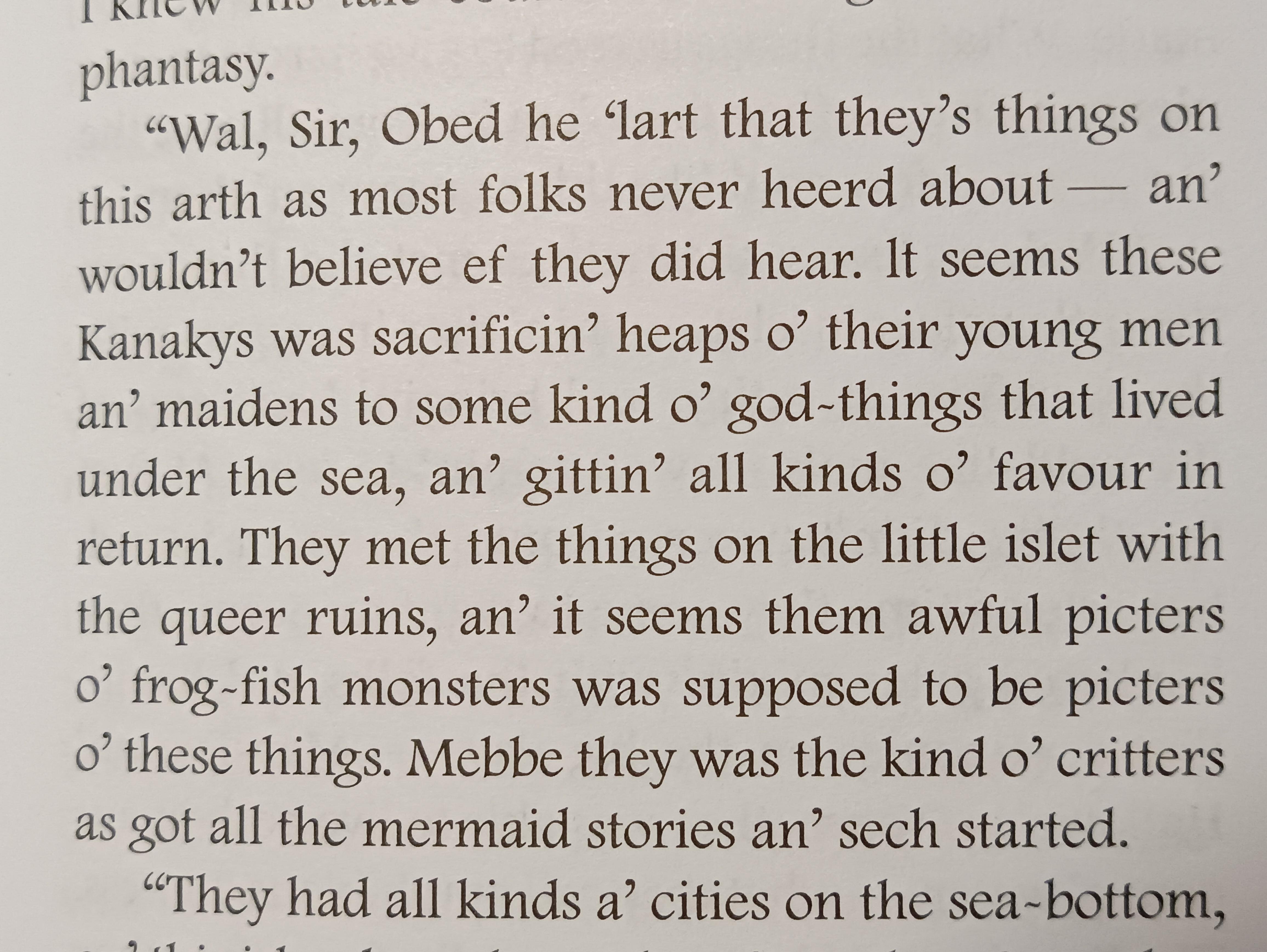 Пример речи персонажа